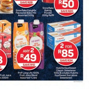 Sweetener at Pick n Pay Hyper