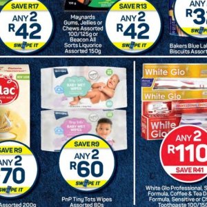 Wet wipes at Pick n Pay Hyper