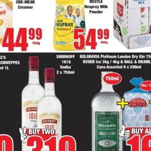 Vodka smirnoff  at Boxer Superstores