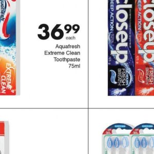 Toothpaste aquafresh  at Save Hyper