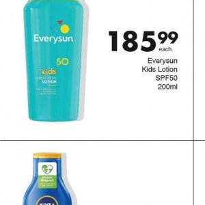 Sunscreen lotion nivea  at Save Hyper