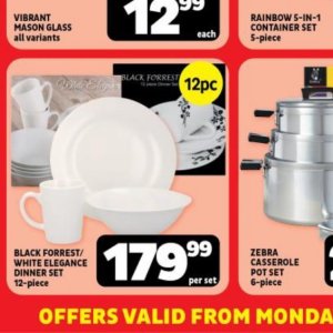 Dinner set at Usave