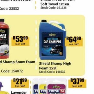 Car shampoo at Africa Cash and Carry