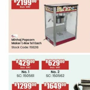 Popcorn maker at Africa Cash and Carry