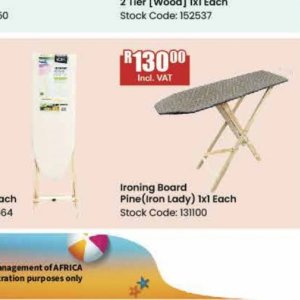 Ironing board at Africa Cash and Carry