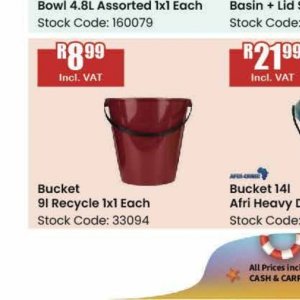 Bucket at Africa Cash and Carry