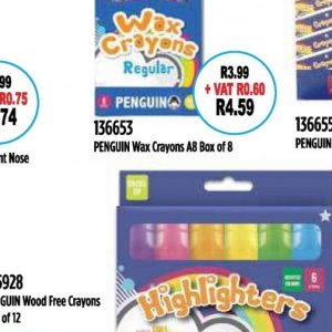 Wax crayons at Africa Cash and Carry