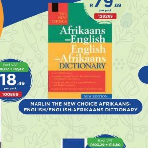 Dictionary at Africa Cash and Carry