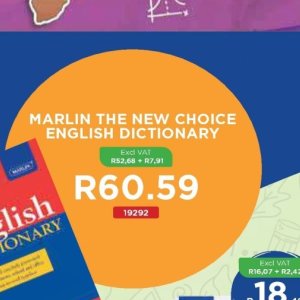 Dictionary at Africa Cash and Carry