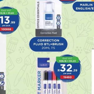 Correction fluid at Africa Cash and Carry