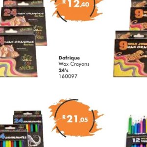 Wax crayons at Africa Cash and Carry