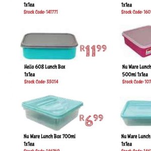 Lunch box at Africa Cash and Carry