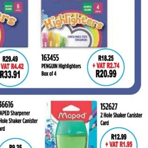 Highlighters at Africa Cash and Carry