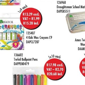 Wax crayons at Africa Cash and Carry