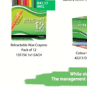 Wax crayons at Africa Cash and Carry