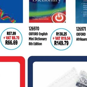 Dictionary at Africa Cash and Carry