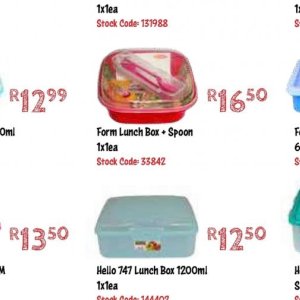 Lunch box at Africa Cash and Carry