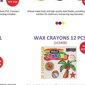 Wax crayons at Africa Cash and Carry