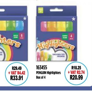 Highlighters at Africa Cash and Carry