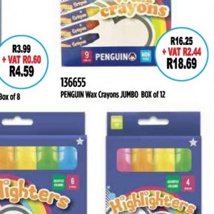 Wax crayons at Africa Cash and Carry