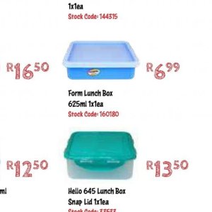 Lunch box at Africa Cash and Carry