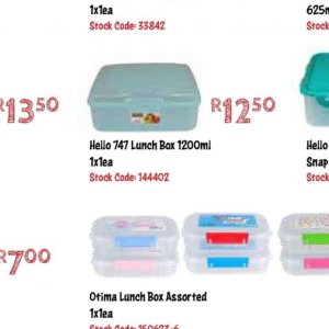 Lunch box at Africa Cash and Carry