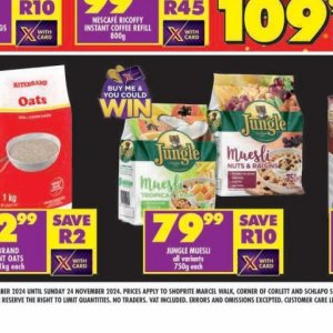 Muesli at Shoprite