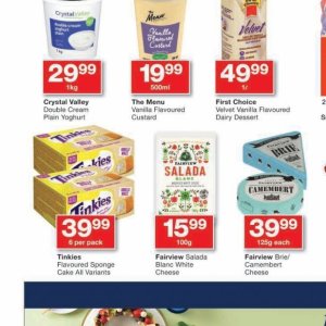 Yoghurt danone  at Checkers