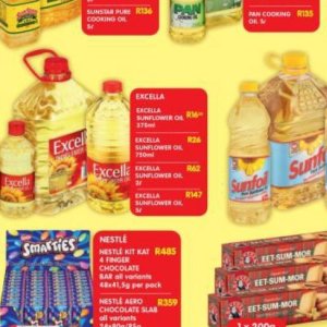 Sunflower oil at Shoprite