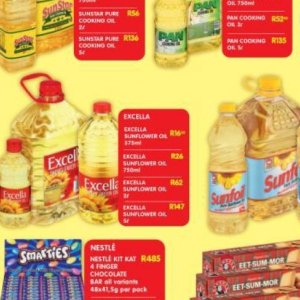 Sunflower oil at Shoprite