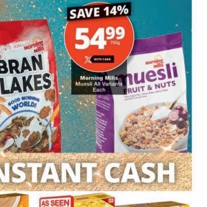 Muesli at Checkers