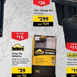 Adhesive at Builders Warehouse