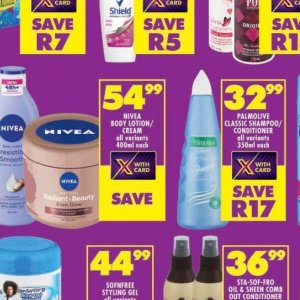 Body lotion nivea  at Shoprite