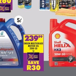 Engine oil at Shoprite