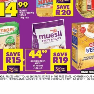 Muesli at Shoprite