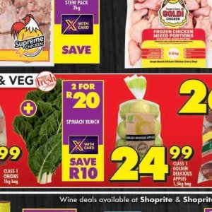 Spinach at Shoprite