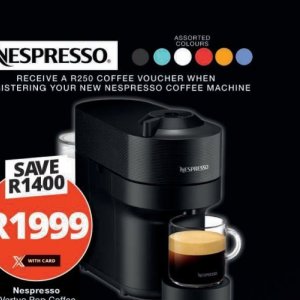 Coffee machine at Checkers