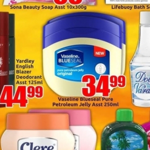 Petroleum jelly at Three Star Cash and Carry