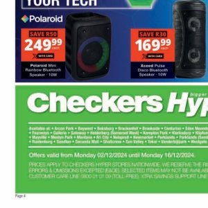 Speaker at Checkers