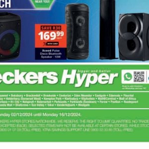 Bluetooth speaker at Checkers Hyper