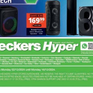 Speaker at Checkers Hyper