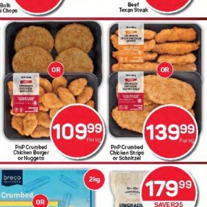 Schnitzel at Pick n Pay Hyper