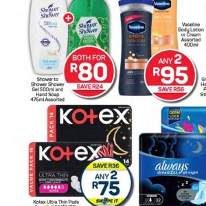 Shower gel at Pick n Pay Hyper