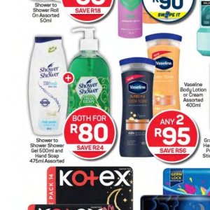 Shower at Pick n Pay Hyper