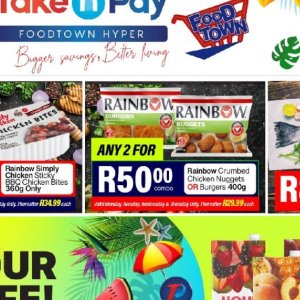 Burgers at Take n Pay