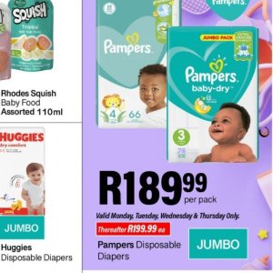 Diapers at Take n Pay