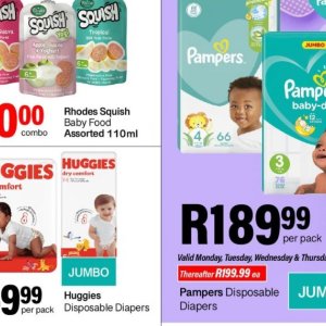 Diapers pampers  at Take n Pay