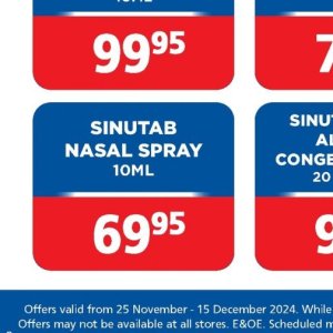 Nasal spray at Link Pharmacy