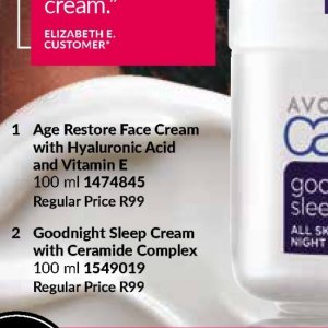 Face cream at AVON