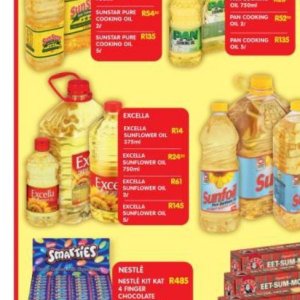 Sunflower oil at Shoprite